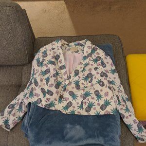 ModCloth Pineapple Print Cropped Blazer